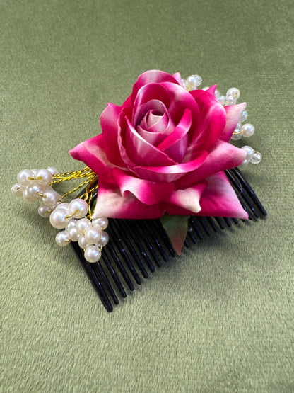 Haircomb with Flower