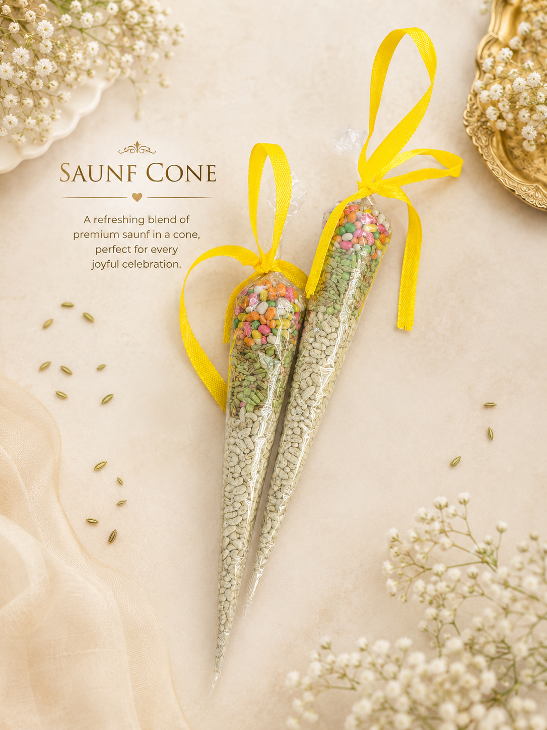 Mukhwas / Saunf Cone 7 inches