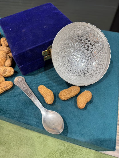 German Silver Spoon Bowl Gift Lohri / Sankranti Gift Hamper