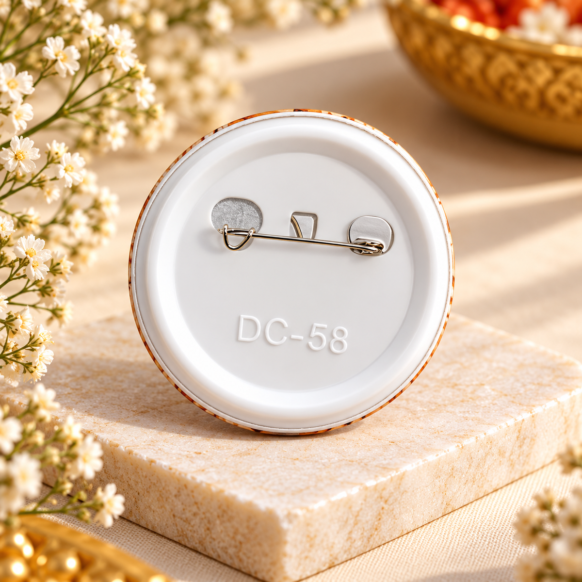 Wedding Pin Badge