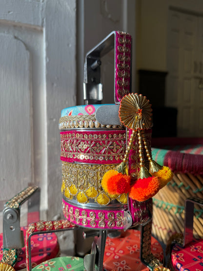 Stainless Steel Decorated Dabba Tiffin