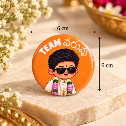 Wedding Pin Badge