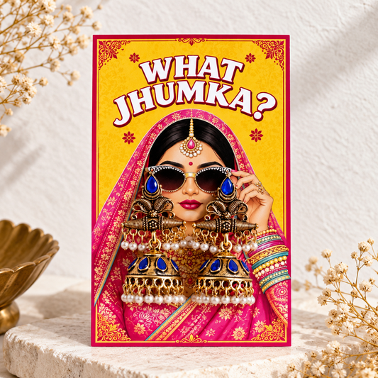Set of 10 Jhumka with card