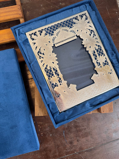 German Silver Frame Box Gift Set