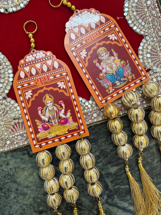 Laxmi Ji Ganesh Ji Door Hanging Shubh Labh