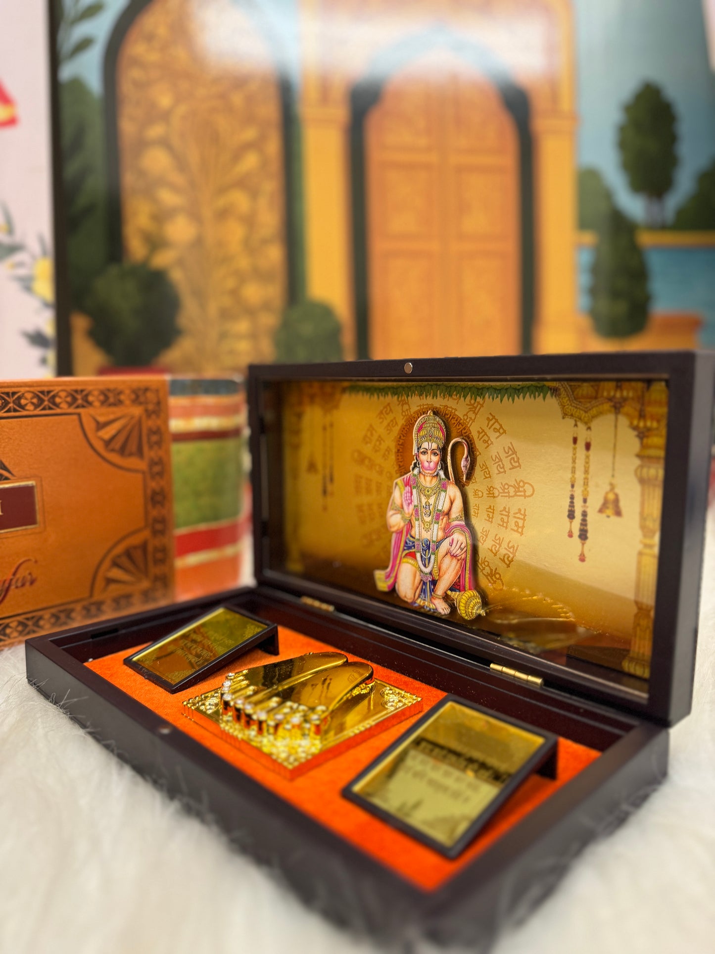 Hanuman Ji 24kt Gold Prayer Box