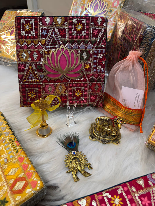 Pooja German Silver Hamper Box