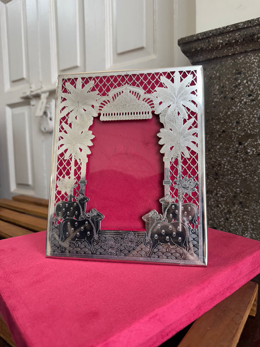 German Silver Frame Box Gift Set