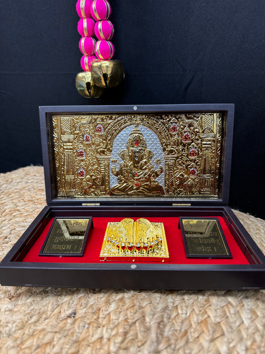Ganesh Ji 24kt gold Prayer Box