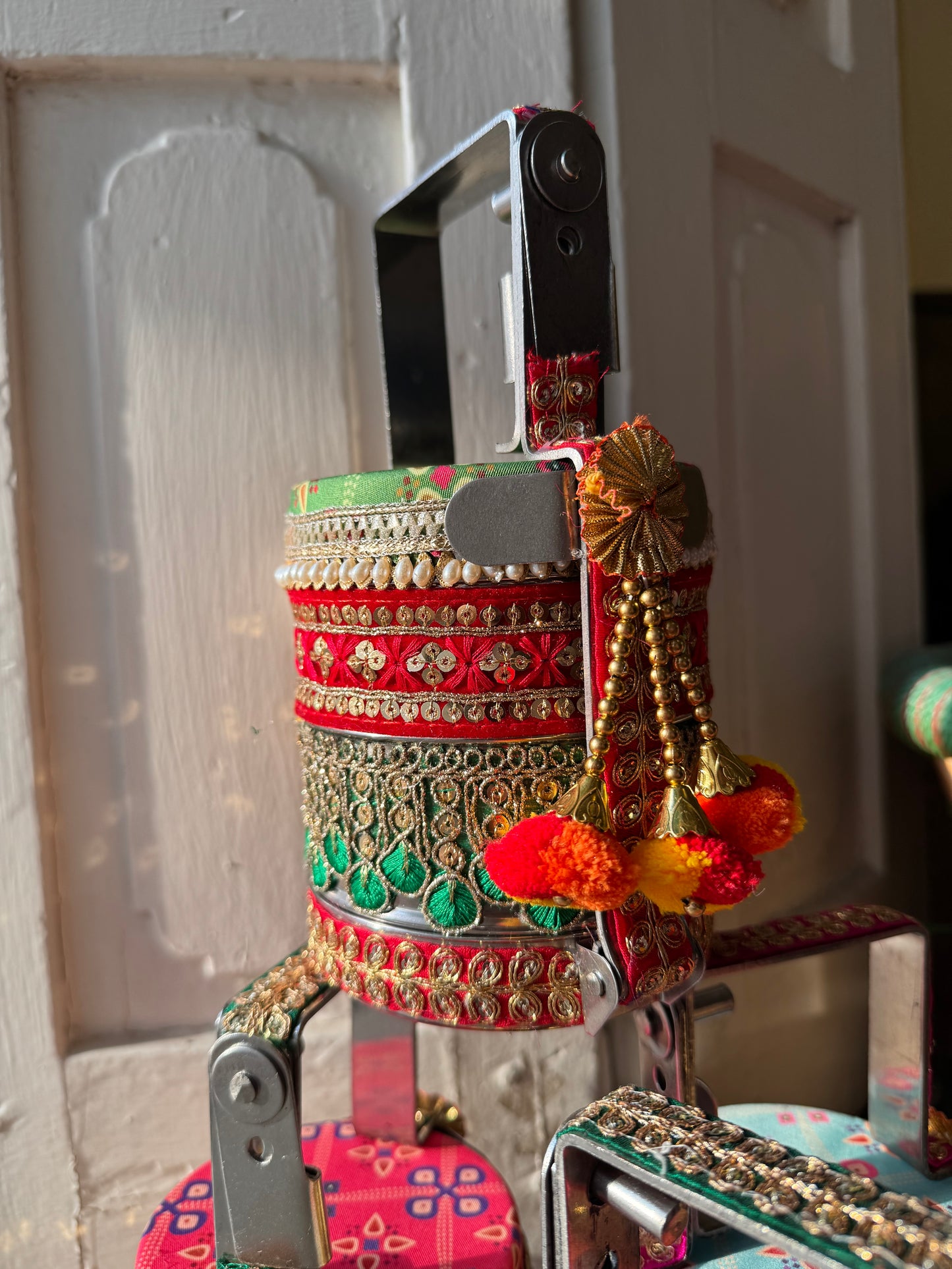 Stainless Steel Decorated Dabba Tiffin