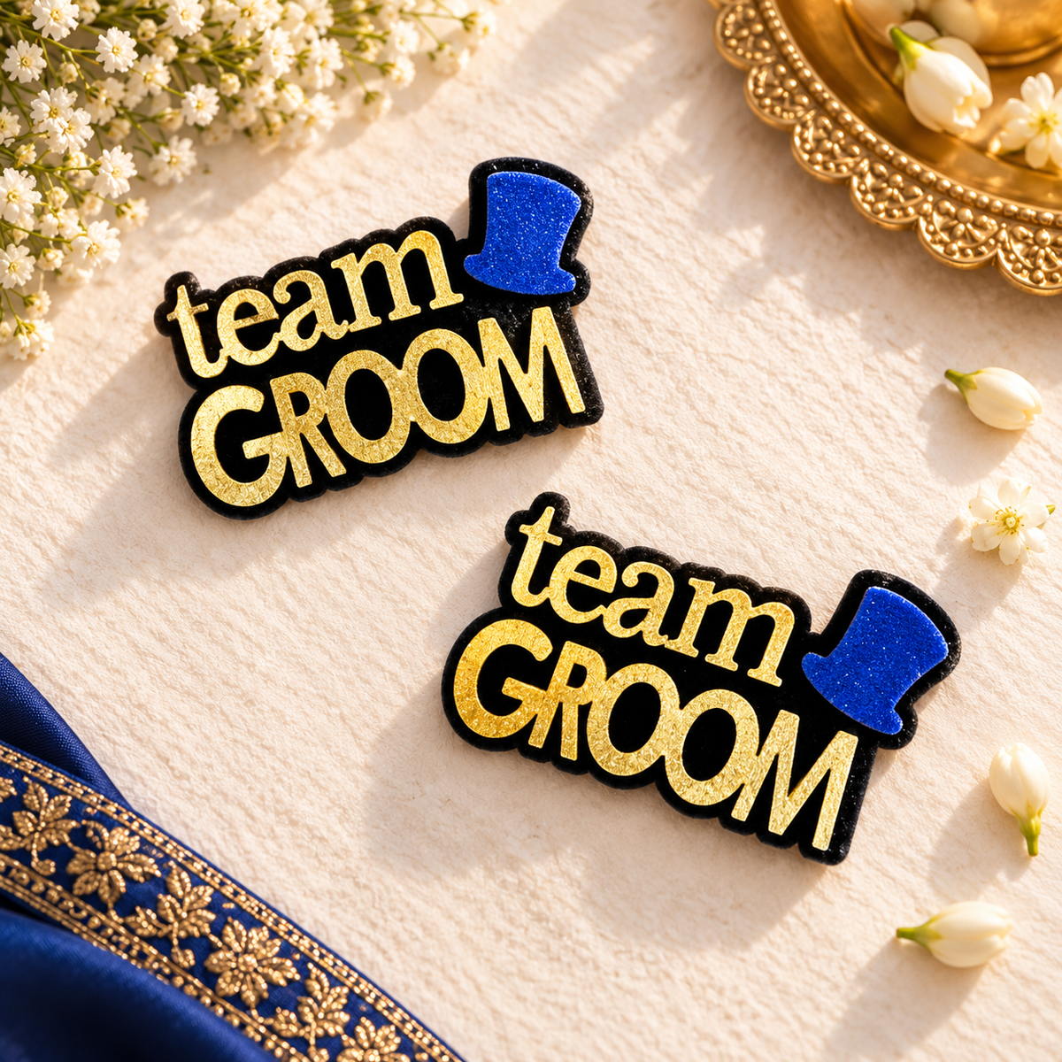 Team Groom Wedding Badge