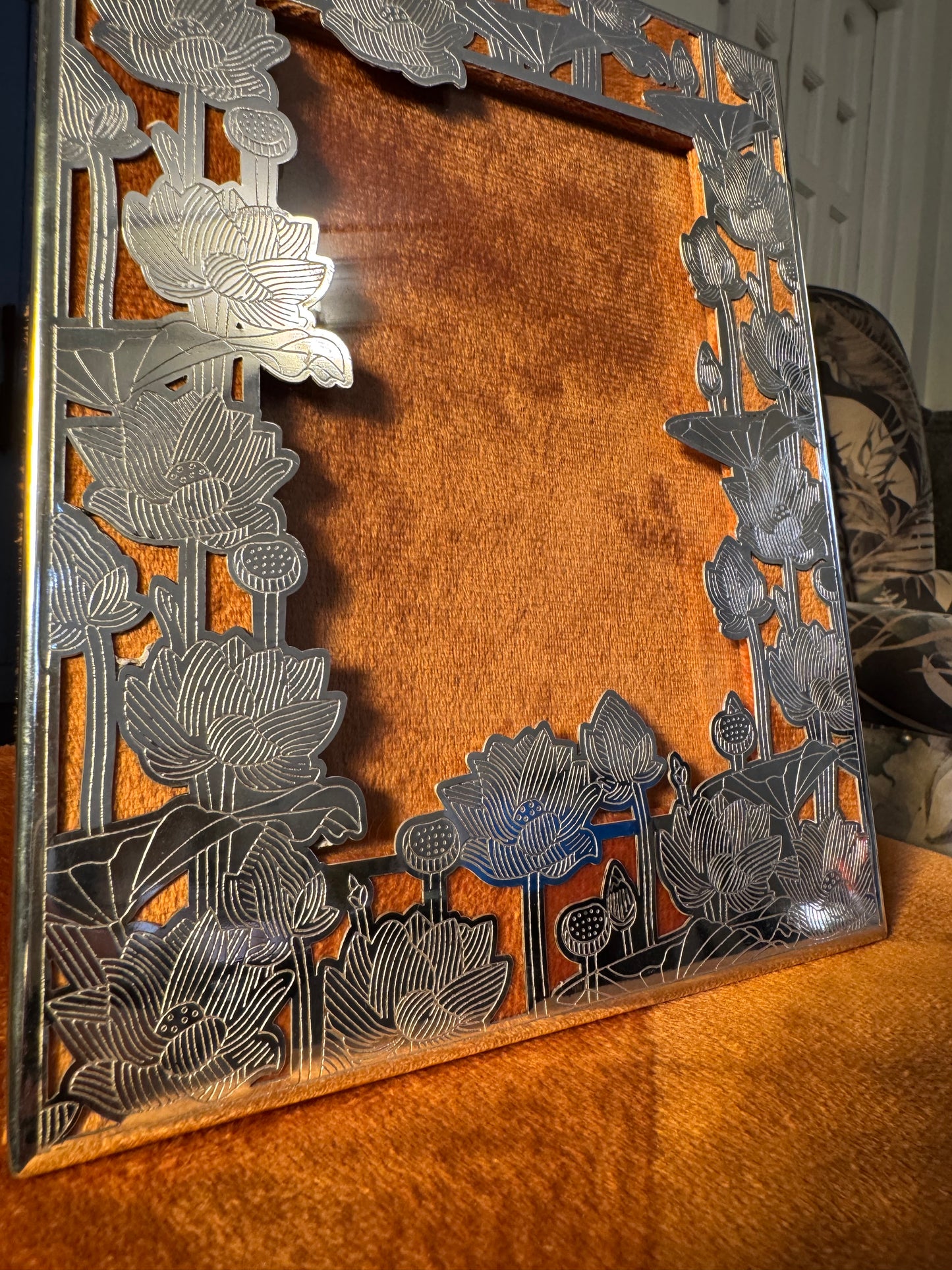 German Silver Frame Box Gift Set