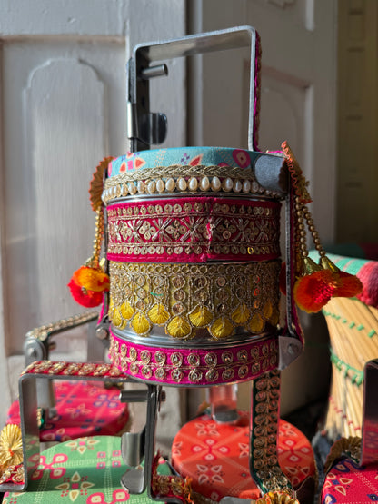Stainless Steel Decorated Dabba Tiffin