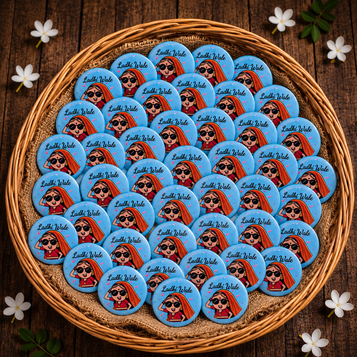 Pack of 50 Badges Ladkiwale ( Most Ordered )