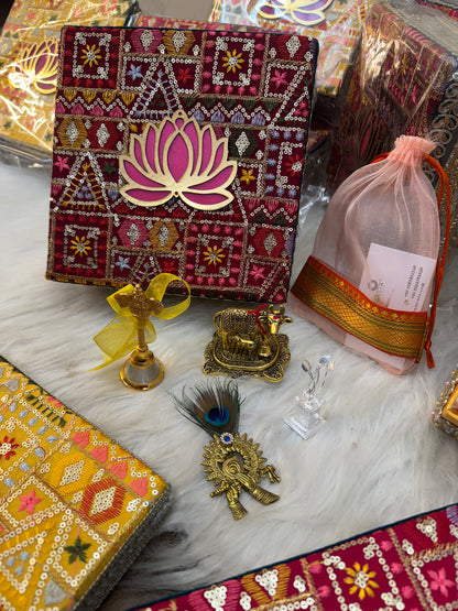 Pooja German Silver Hamper Box