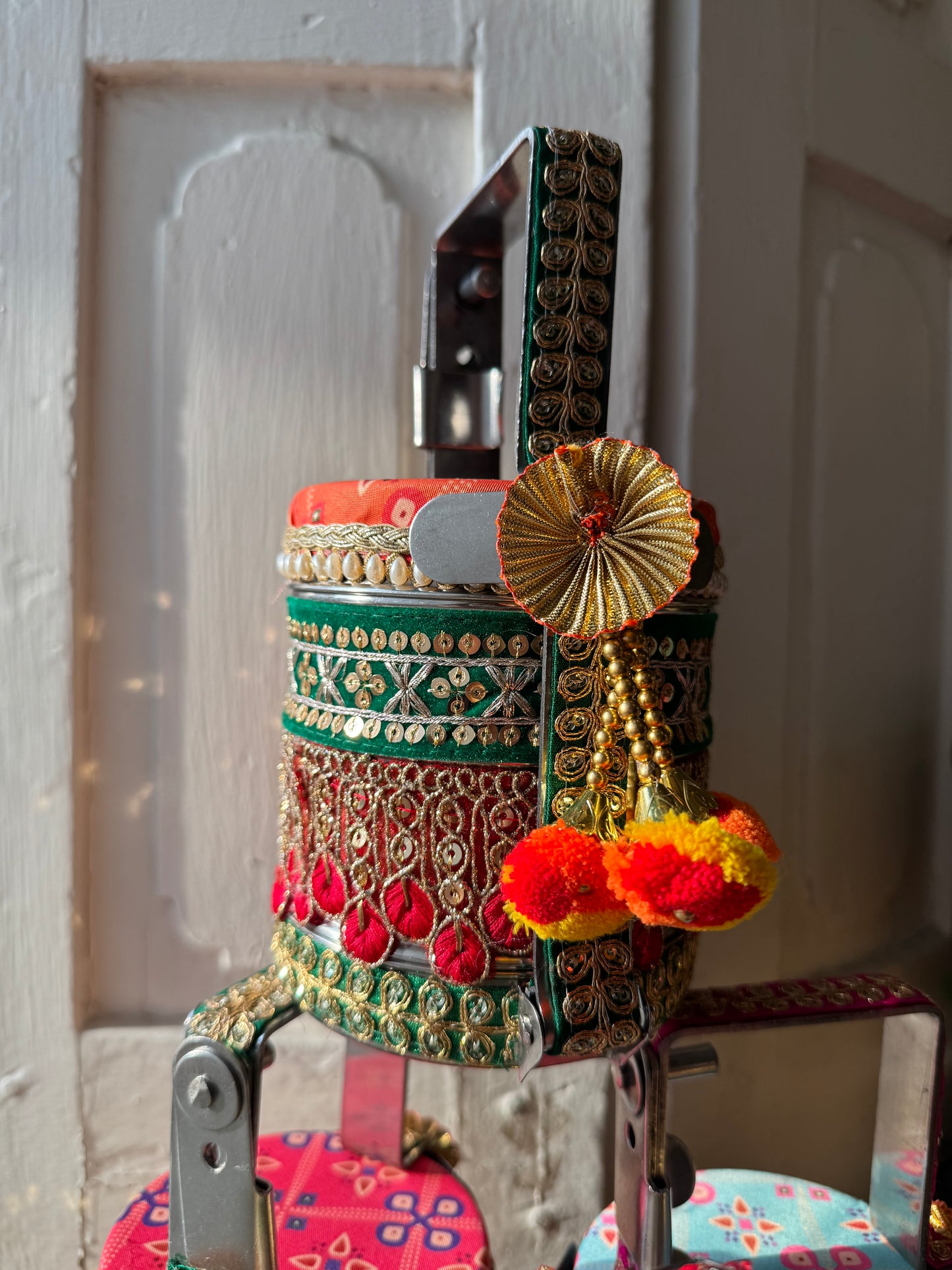 Stainless Steel Decorated Dabba Tiffin