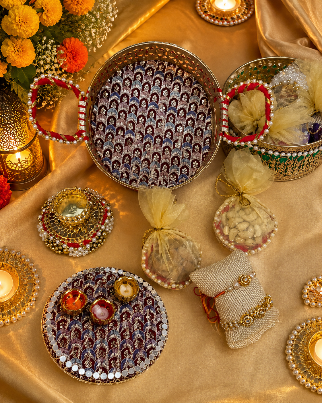 Rakhi / Rakshabandhan Platter Hamper Basket