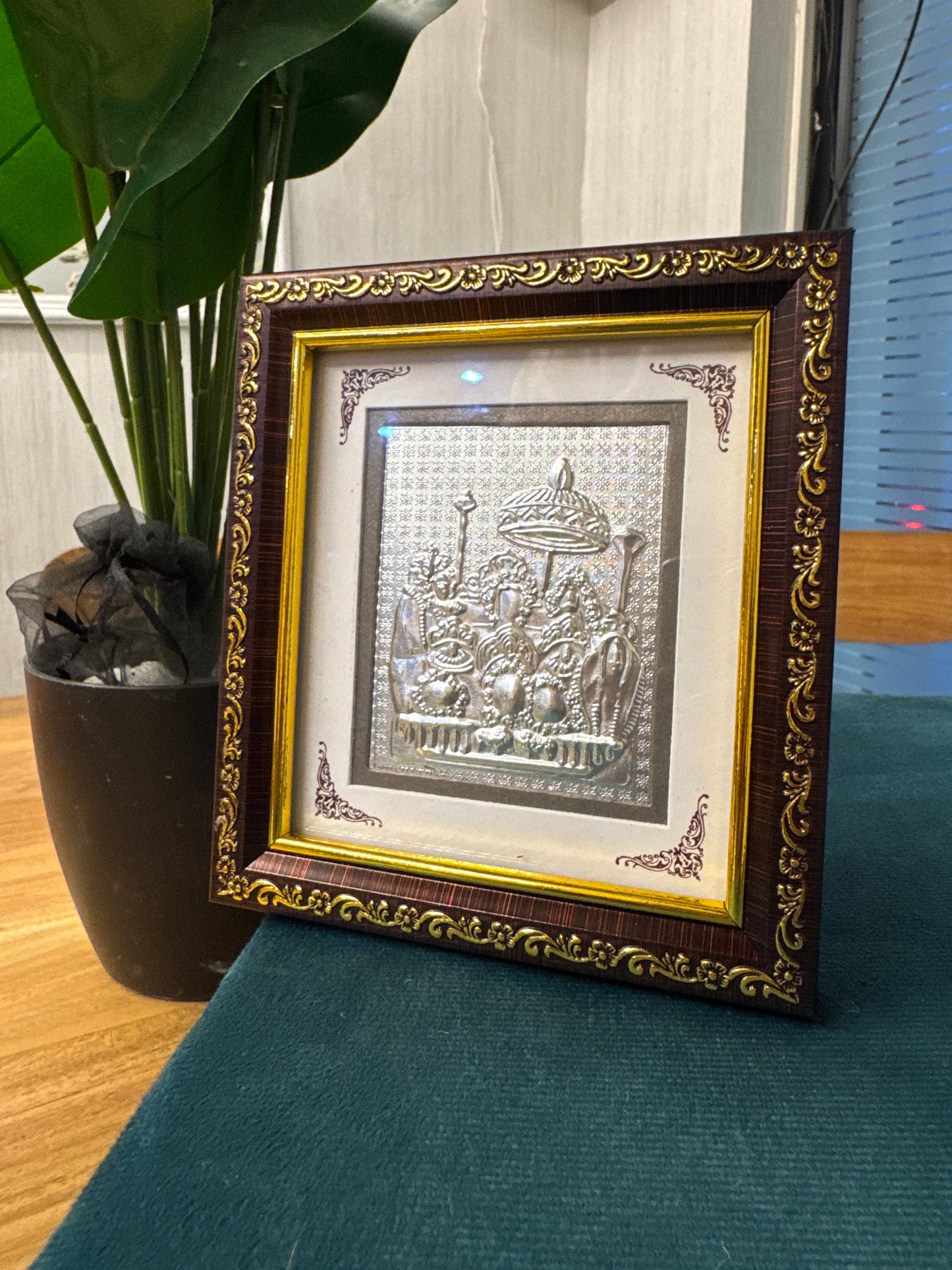 999 Silver Vaishno Devi Maa Frame