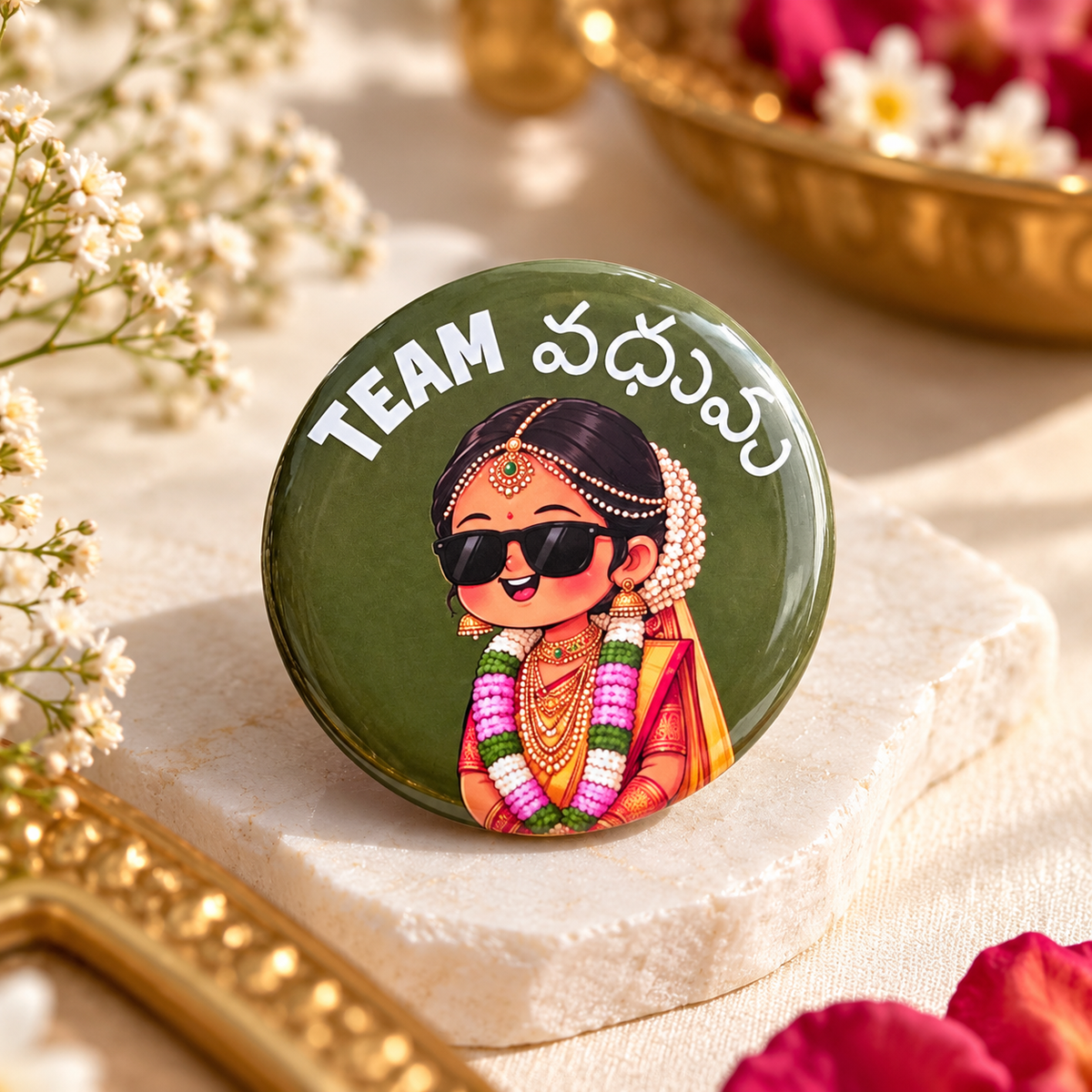 Wedding Pin Badge