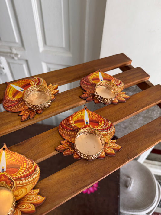 Diwali Tealight Diya Shape