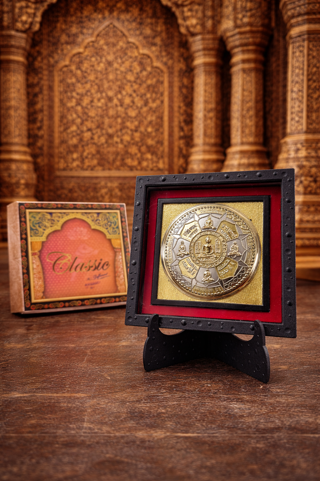 24kt Gold Frame Table Top Stand