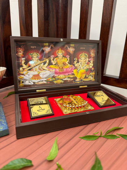 Lakshmi Ganesh Saraswati Ji Prayer Box
