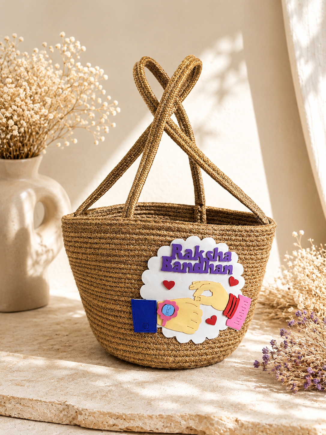 Rakshabandhan/ Rakhi Jute Basket