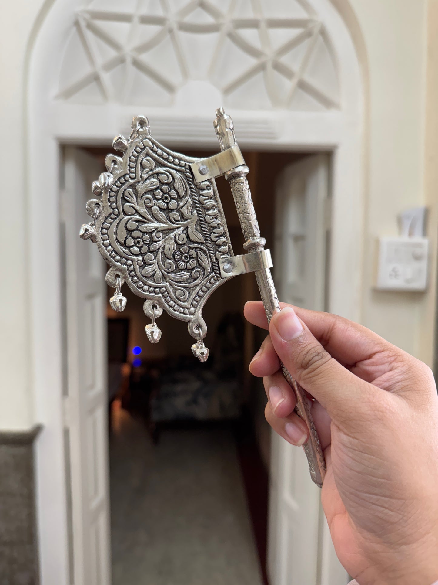 German Silver Pankhi / Pankha
