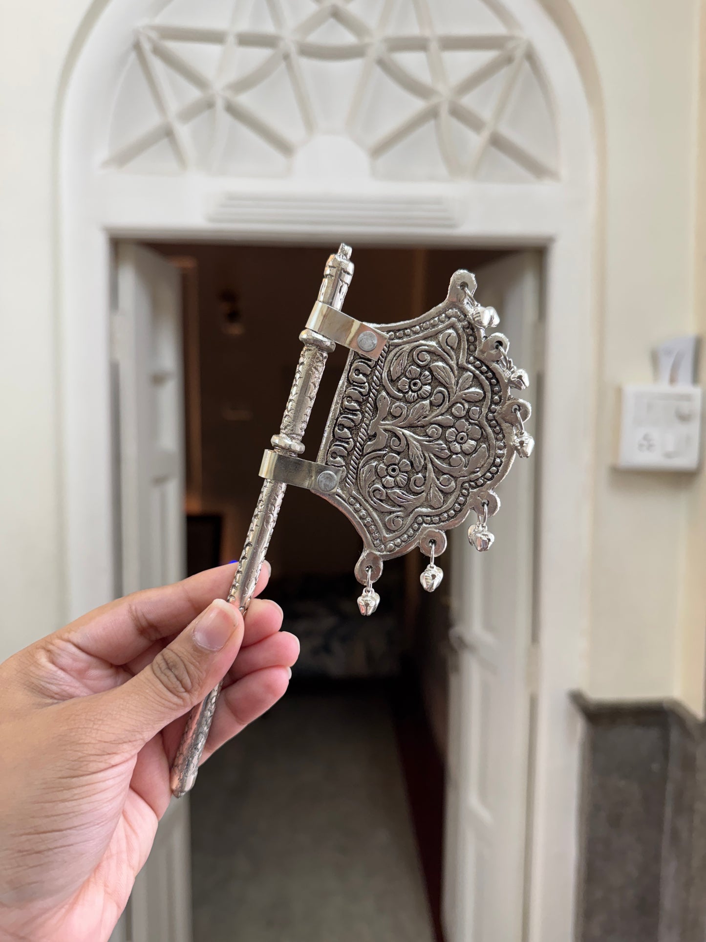 German Silver Pankhi / Pankha