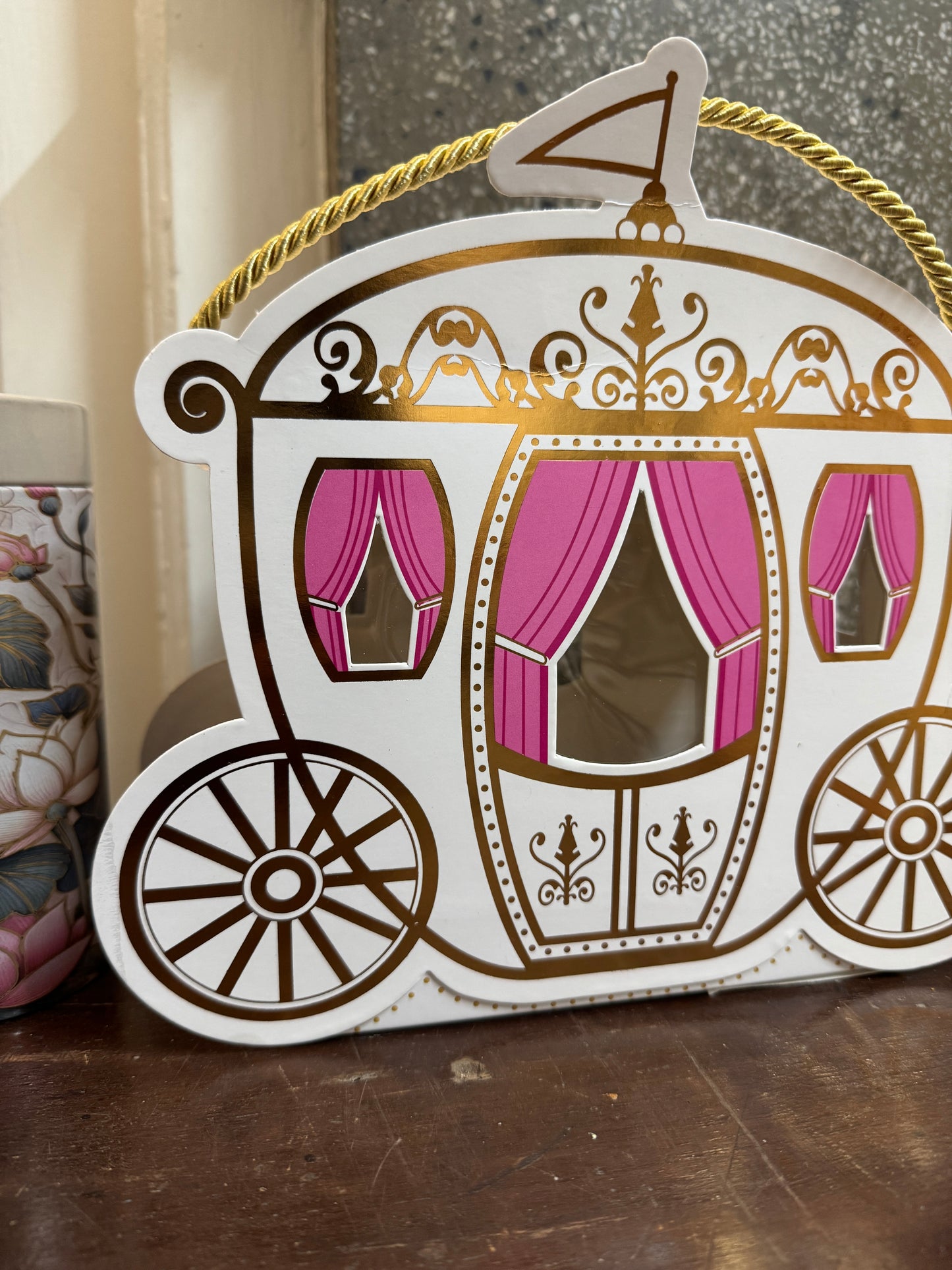 Baby Shower Carriage Gift Tin Set