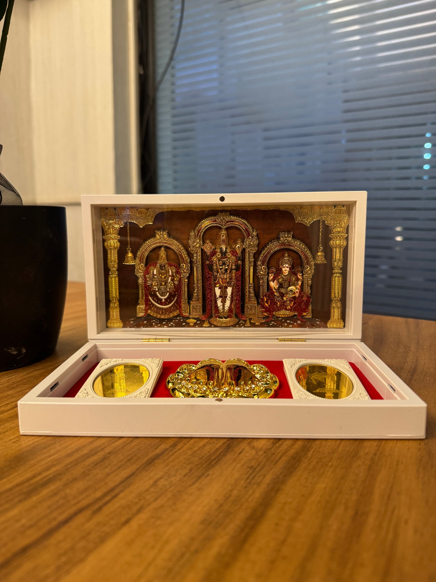 Tirupati Bala Ji 24kt Gold Prayer Box