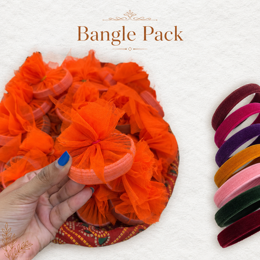 6 Velvet Bangles Pack