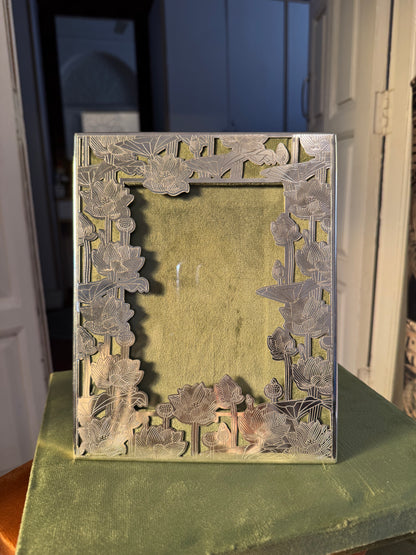German Silver Frame Box Gift Set
