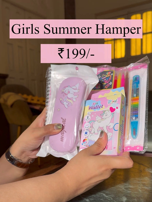 Girls Summer Unicorn Hamper