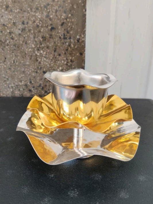 Dual Tone Lotus Batti Diya
