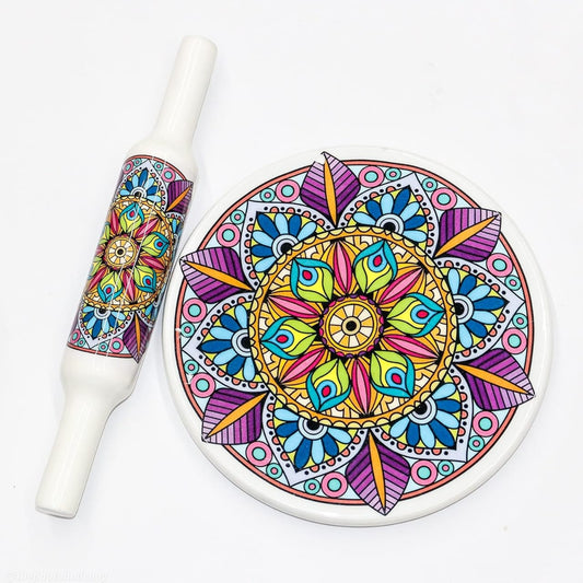 Marble Chakla Belan Kitchen Accessory