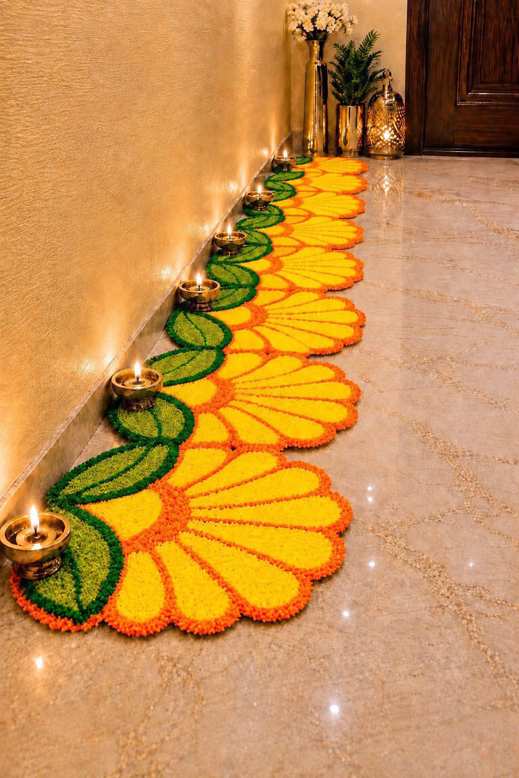 Floral Trail Mat Set of 8