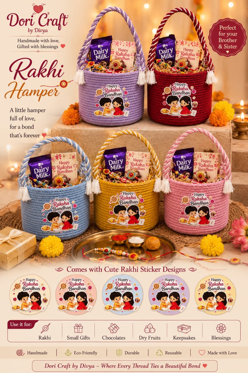 Rakshabandhan/ Rakhi Jute Basket