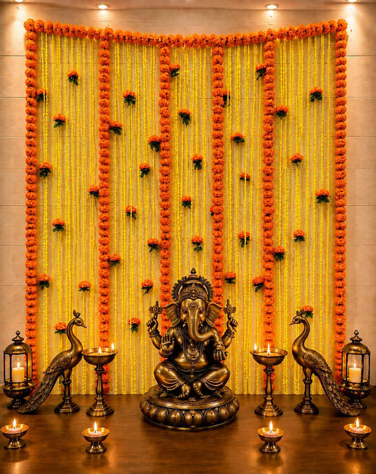 Marigold Flower Backdrop
