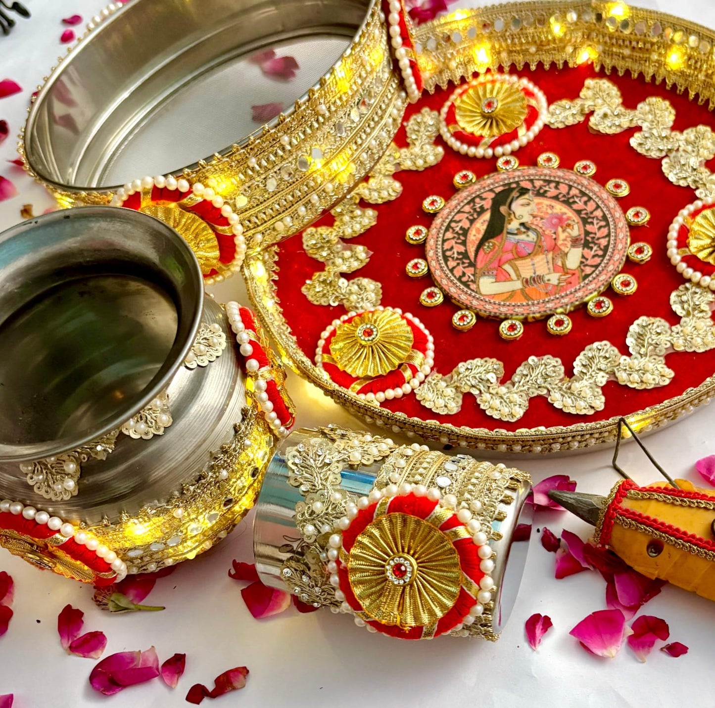 Karwachauth Light Wali Thali Set