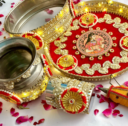 Karwachauth Light Wali Thali Set