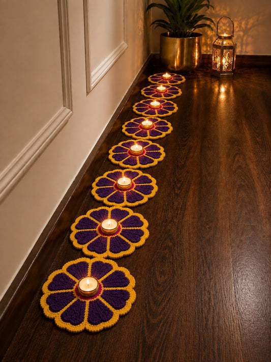 Set of 8 Flower Mats
