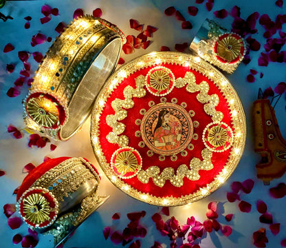 Karwachauth Light Wali Thali Set