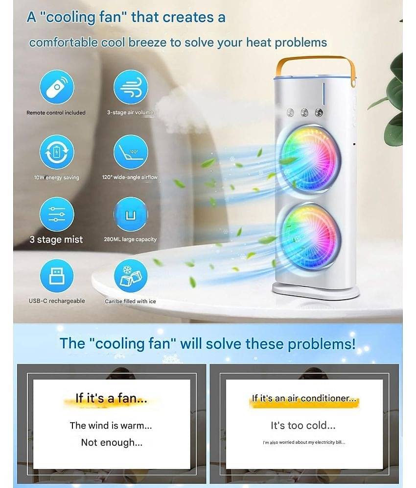 Double Door Table Fan Cooler