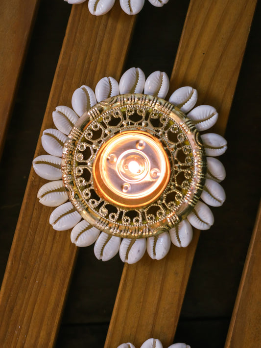 Cowree Shell Tealight Diya