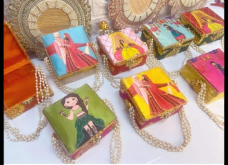 Haldi / Mehendi / Wedding Pearl String Box